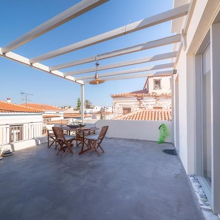The Roof - Flat Sea View In Aegina Town Apartment ภายนอก รูปภาพ