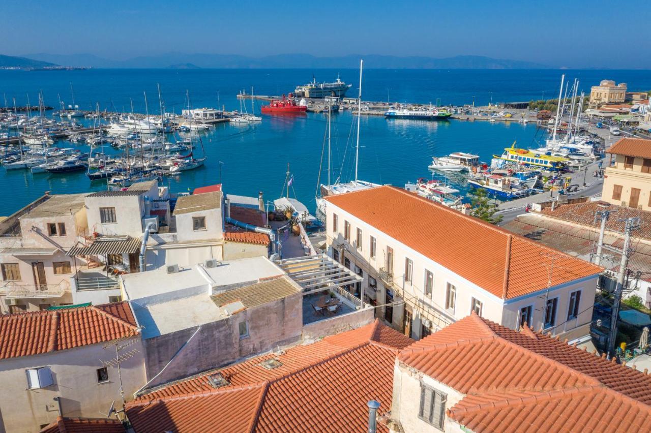 The Roof - Flat Sea View In Aegina Town Apartment ภายนอก รูปภาพ